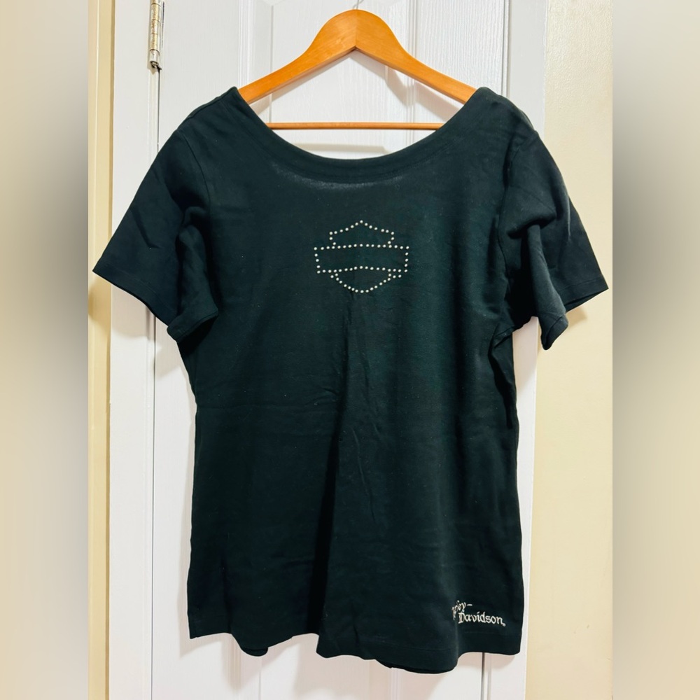 Harley Davidson Studded/laced back T-shirt